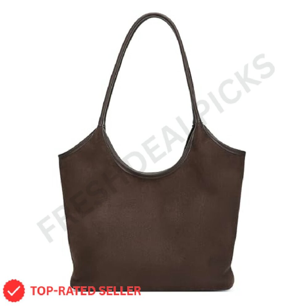 Brown Leather Bow-Accent Hobo Bag - Women - Picture 4 of 8